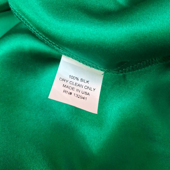 Amanda Uprichard Strapless Silk Green Dress Size "P"/2 - Picture 6 of 6